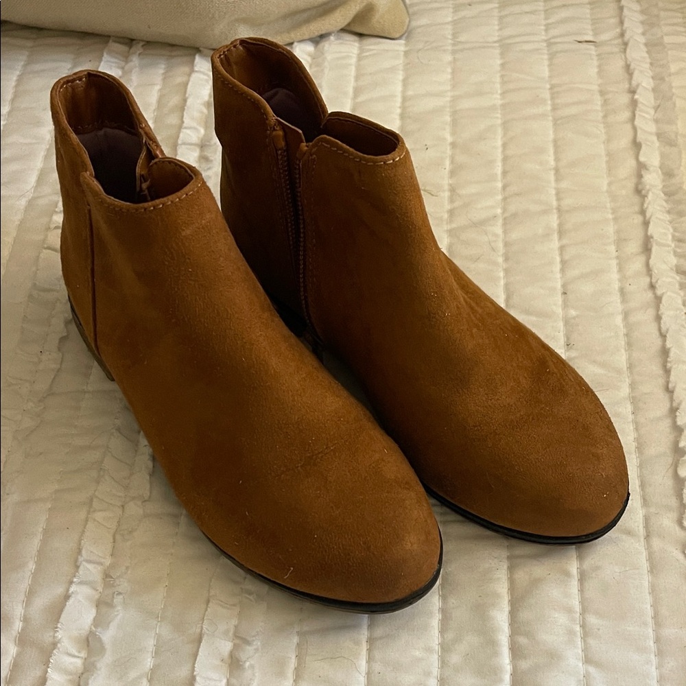 Girls Brown Ankle Boots